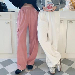 ★특가★ [겨울기모 버전추가] 키쉬 코듀로이 와이드&조거 투웨이 카고 밴딩팬츠(3color)