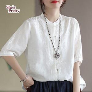 [쉬즈프리티] 아띠아자수블라우스