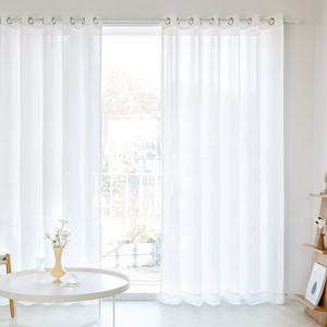 까르데코 미스티 도톰 대형 아일렛 쉬폰커튼 2장+커튼봉