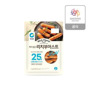 청정원 짜지않은 리치부어스트 1kg