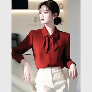 제로투올샵 / 프랑스 스타일 빨간 여성 셔츠 레드 S