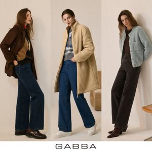 [GABBA] 가바 25FW 여성 더블 웜기모 데님 팬츠 3종