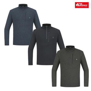 [레드페이스 본사] 남성 퍼팩트멜란슬림짚티셔츠 REWMTSW22014