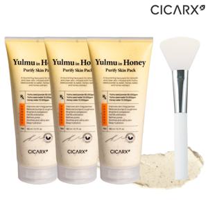 (기본/대용량180mlx3) 시카알엑스 율무인허니 퓨리파이 스킨팩 기본구성(3개+스파출라1개)