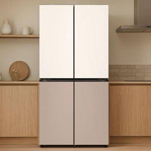 LG전자 오브제컬렉션 냉장고 M876GBC232 베이지 브라운 무료배송/물류배송