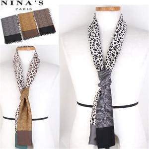[니나스파리]실키감촉 레오파이톤 2겹롱남성스카프(0FW330)