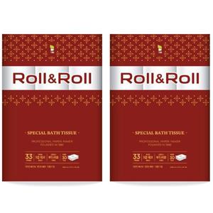 롤앤롤 스페셜 화장지 3겹 33m 30롤 2팩 총 60롤