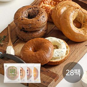 [다신샵] 단백질15g 쫄깃한 두부&쌀 베이글 5종 28팩 / NO밀가루 쌀가루 단백질빵