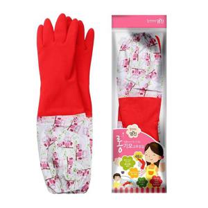 설거지용품 롱기모 고무장갑 적색 위생 요리 설거지 주방 청소