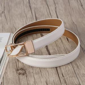 여자벨트 자동버클 소가죽 벨트 골드화이트 여성 캐주얼벨트 자동벨트 HWC276E6