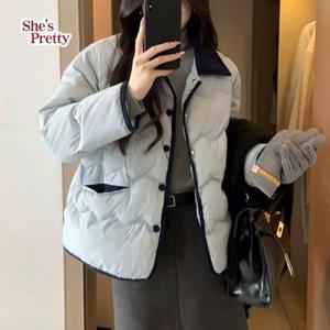 [쉬즈프리티] 골덴카라경량패딩