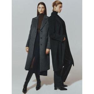 [르오트]에디티드 실크 울 블렌딩 롱 코트-사이즈55~88다양