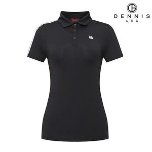 [데니스골프][DENNIS] 여성)어깨배색제에리티셔츠_NAZMLTS071