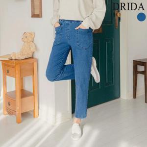 [드리다]엄마옷 드리다 여자 봄 배기 밴딩 스판 빅사이즈 청바지 데님 40-50대 미시 중년여성 캐주얼 선물