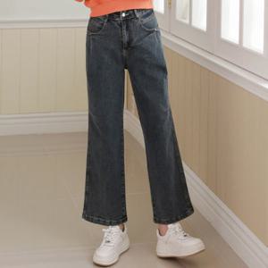 프롬하트 /  프롬하트  절개 리벳 부츠컷 청바지