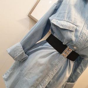 넓은 레이어드 소품 패션 허리띠 밴딩벨트 폭5cm (45srn)