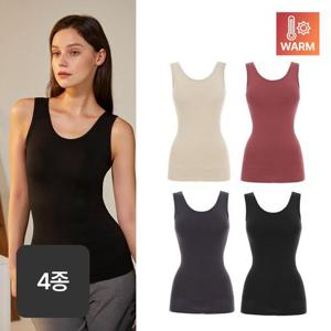 [총4종] 앤왁스 브라탑 배쏙티 웜히트 런닝형 4종 여성 보정속옷