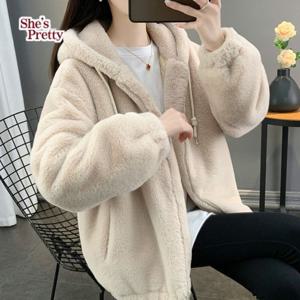 [쉬즈프리티] 피즈후리스후드점퍼 L까지_여성점퍼