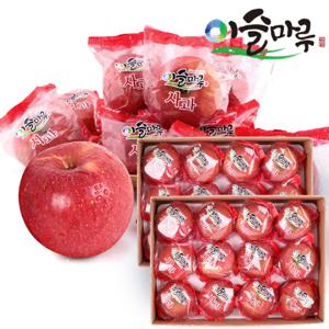 [25년 햇사과][이슬마루] 경북의성 세척사과 부사 2.5kg X 2박스(로얄과)