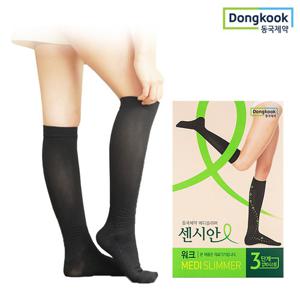 ★의료기기인증★ 동국제약 종아리 압박밴드 센시안 워크 블랙 스타킹형 1세트