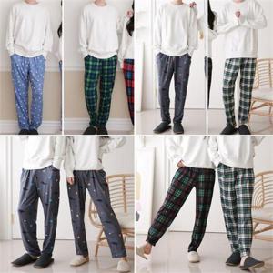 [서울양말]남성 피치기모 팬츠 잠옷 체크 파자마 일자바지 겨울 홈웨어