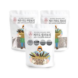 담은제주 제주보리 3종 모음(청+컬러+까망, 제주산, 각 500g)