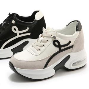 [더힐]가죽 키높이 여성 여자 슬립온 운동화 스니커즈 7cm sjperu-P204