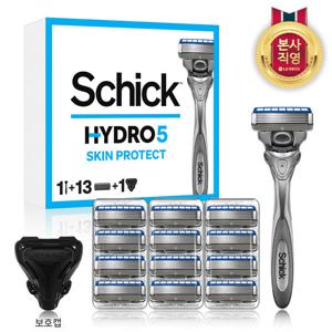 쉬크 하이드로5 스킨프로텍트 날13입+면도기+커버1