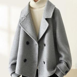 ★홈앤단독/한정특가★[패션시그널/99사이즈까지] 기모 모직 더블코트 56828F