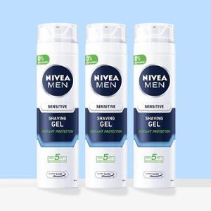 [니베아]니베아 맨 센서티브 쉐이빙 젤 면도크림 200ml x 3개