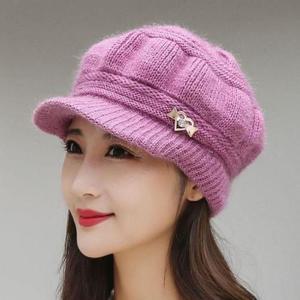 중년 니트 여성 겨울모자 패션모자 방한모자 캡모자 앙고라 모자