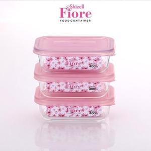 [Shizell] 쉬젤 피오레 내열용기 직사각 3종세트(400mlx3)