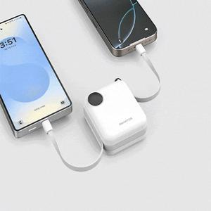 [ VIP 특가 I 스마텍 ] 4in1 팬시 미니 보조배터리 10000 케이블 일체형 I 고속 동시 충전