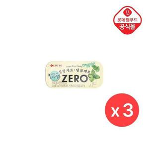 갤러리아_[롯데] 제로 페퍼민트 캔디 28g 틴케이스 X 3개입