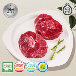 [녹색한우] 무항생제 1++등급 한우 사태 300g