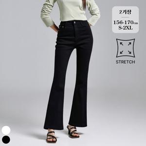 포레스트핏 / (찐코튼21탄) 2기장 밴딩 스판 골반뽕 부츠컷 면바지 (P2514)