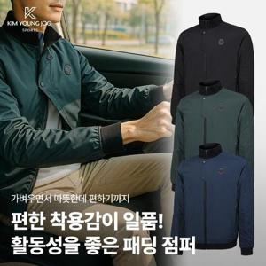 김영주스포츠 남성 블레이드 시보리 하프 밴딩넥 패딩 점퍼(M6WJ12)