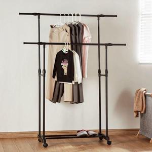 높이조절 2단 이동식 철제행거 (WFIUXK5)