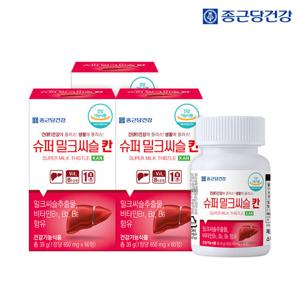 [종근당건강] 슈퍼 밀크씨슬 칸 650mg x 60정 x 3병 (총 6개월분)