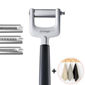 [프리미엄 구리코튼 핸드타월 증정]독일명품 트라이앵글 줄리앤커터 3종 세트 만능채칼/ 우엉 당근 채칼