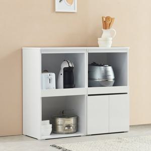 (착불) 헤븐 800 전자렌지 밥솥 선반 2단 원룸 오픈 렌지대+렌지대 세트