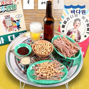 [바다원] 레트로 1988 오징어&땅콩 요즘핫한소스x2 추가구성