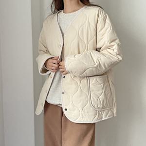 빅사이즈 212 브이퀄팅누빔포켓자켓 DGOK673