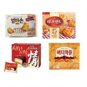 갤러리아_초코파이12P+버터와플12P+마가렛트16P+엄마손파이20P 맛있는 파
