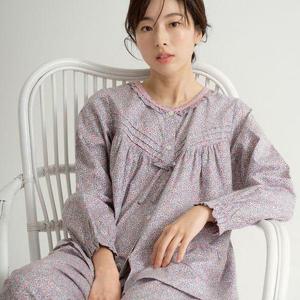 [메이플라워]핑크블러썸 긴팔 약기모 순면 여성 빅사이즈 잠옷 세트