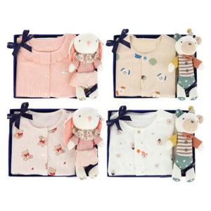 갤러리아_(압소바,출산,백일,돌내의세트)압소바내의+애착인형세트(A25-11