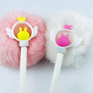 빙글빙글 돌아가는 날개 토끼 펜슬 어린이 볼펜 [W8D4614]