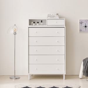 보루네오 마르체 폴라 E0자재 5단 서랍장 800+틈새 선반 수납장 BOW530