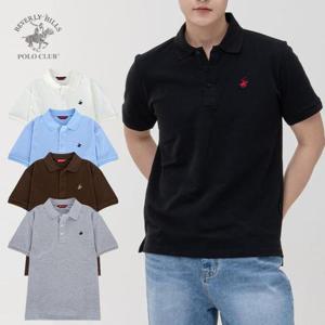 [비버리힐스폴로클럽]반팔 카라티 클래식 피케티셔츠 여름 쿨티셔츠 무지 PK 면티셔츠 빅사이즈 120까지