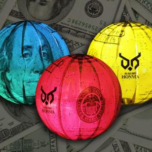 [부쿠로혼마]부쿠로혼마 US달러 스타일 LED 야광 3피스 파크골프공 (B4FUPB09)